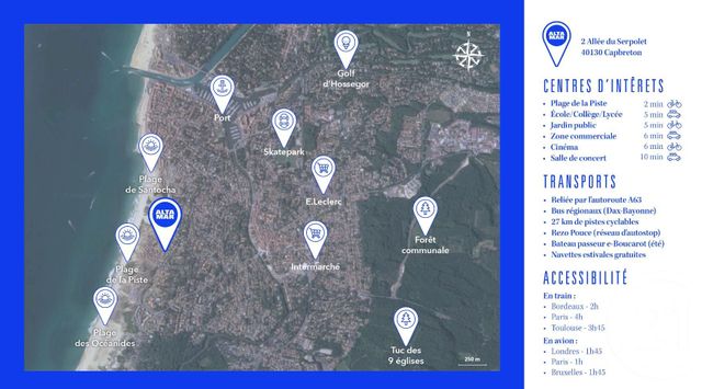 Afficher la photo en grand Appartement T3 à vendre - 3 pièces - 73,40 m2 - Capbreton - 40 - AQUITAINE