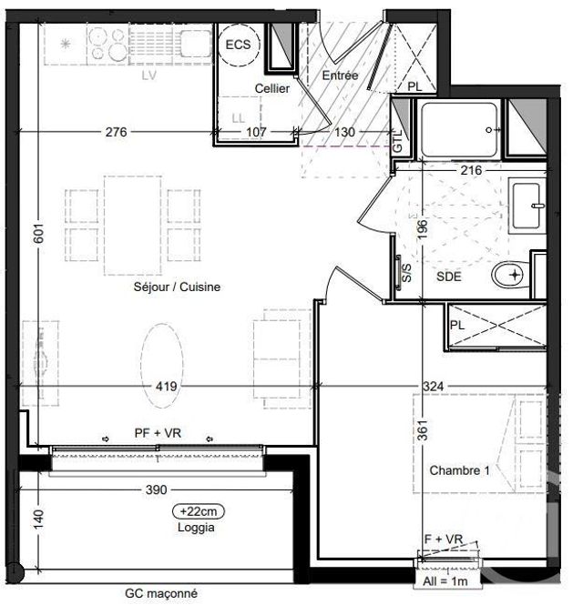 Afficher la photo en grand Appartement T2 à vendre - 2 pièces - 45,54 m2 - Capbreton - 40 - AQUITAINE