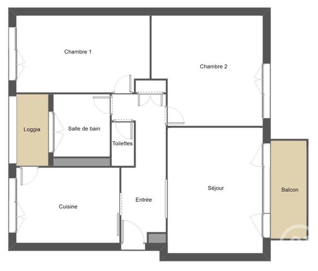 Afficher la photo en grand Appartement F3 à vendre - 3 pièces - 70,95 m2 - Anglet - 64 - AQUITAINE